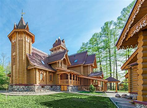 Дом из бревна в традициях русского деревянного зодчества | Деревянная ...