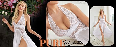 Amazon Avidlove Women Lingerie Deep V Neck Nightwear One Piece Sexy Nightgowns Black