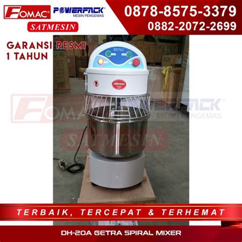 Jual Promo Spiral Mixer Liter Getra Dh A Mixer Pengaduk Adonan