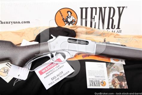 Henry All Weather 45 70 Stainless Lever Action Rifle And Box H010aw Lock Stock And Barrel