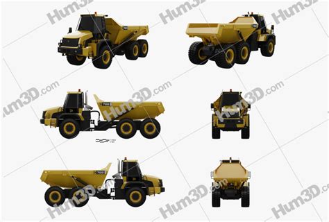 Jcb 722 Dump Truck 2015 Blueprint Template 3dmodels