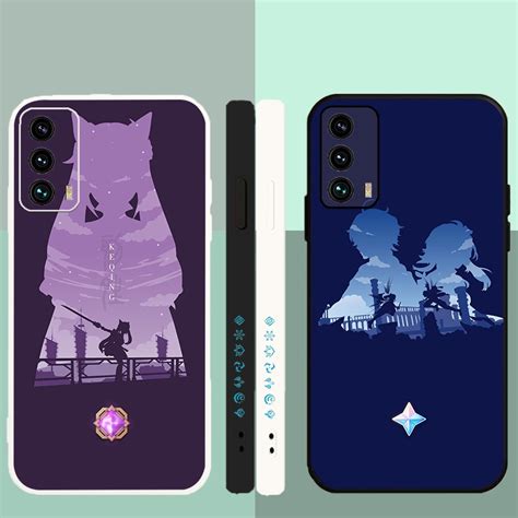 Black Genshin Impact Logo For Casing Infinix Smart Hot Play T S S I Square Type