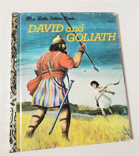 David And Goliathvintage 1990s Little Golden Bookchildrens Etsy