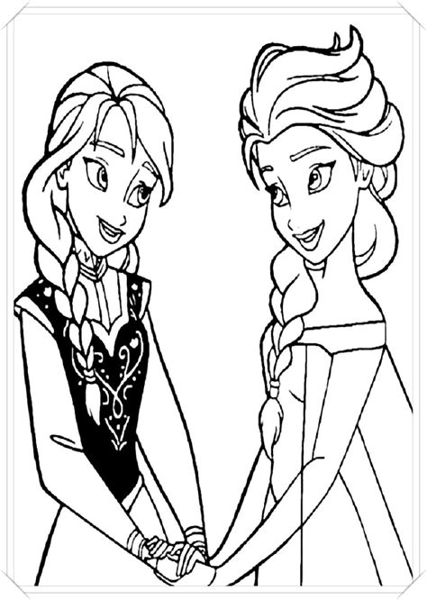 Los Más Lindos Dibujos De Frozen Para Colorear Y Pintar A Todo Color