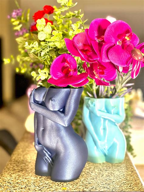 Female Body Planter Shy Woman Plant Pot Body Naked Vase Etsy