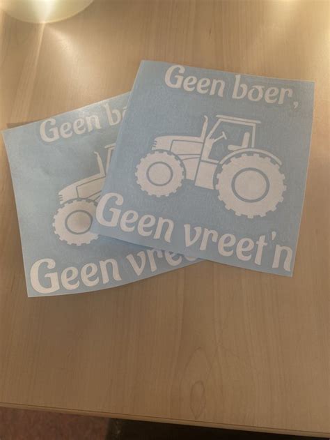 Trots Op De Boeren Sticker Autosticker Trekker Sticker Proteststicker