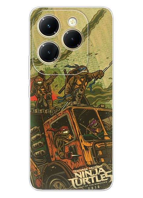 Infinix Hot чехол силиконовый Teenage Mutant Ninja Turtles TMNT Черепашки ниндзя в атаке на