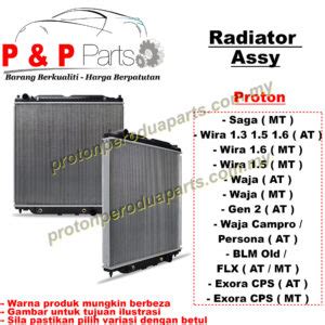 Radiator Assy For Proton Saga Wira 1 3 1 5 1 6 Waja Gen 2 Waja Campro