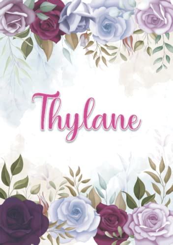 Thylane Carnet de notes A5 Prénom personnalisé Thylane Cadeau d