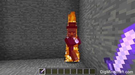 Fire Aspect enchantment in Minecraft sets your target on fire when you attack | Fire, Minecraft ...