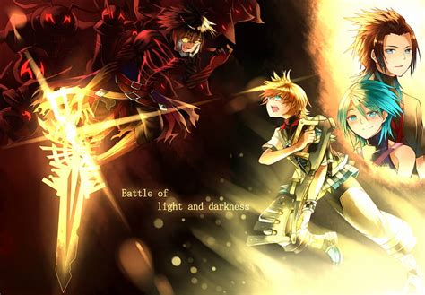 Battle Of Light And Darkness Terra Darkness Aqua Vanitas Kh Bbs