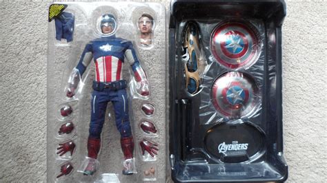 Hot Toys The Avengers Captain America Scale Action Figure Mms