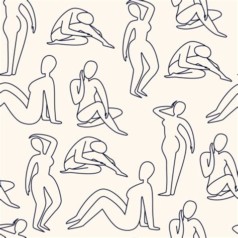 Naked Woman Drawing Vector Images Over