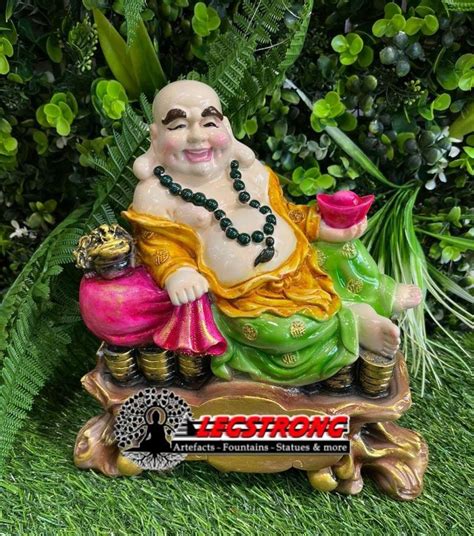 Glossy Polyresin Laughing Buddha Statue For Decoration At Rs 1150 In