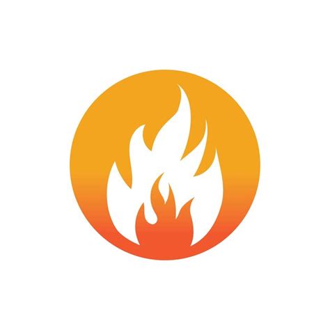Premium Vector Hot Flame Fire Vector Icon Illustration Design Template