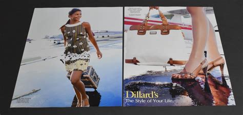 2008 Print Ad Sexy Heels Long Legs Lady Blonde Dillard S Yellow Dress Art Style EBay De