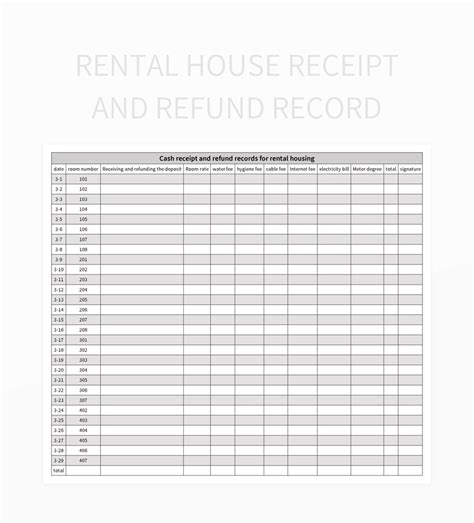 Free Refund Templates For Google Sheets And Microsoft Excel - Slidesdocs