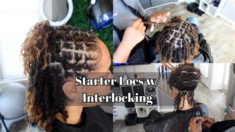 Starter Loc Retwist Interlocking Method 3a 3b Hair Youtube