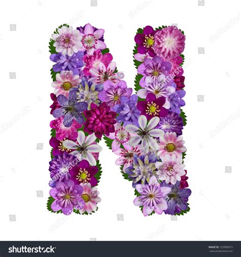 alphabet  flower letter  stock photo  shutterstock