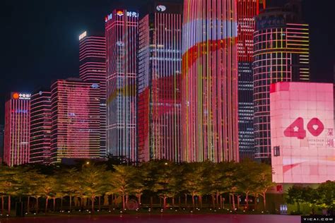 In Photos Shenzhen Light Show Hails 40th Anniversary Of Special