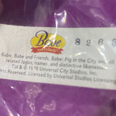 Universal Studio Toys Universal Studios Nwt Babe Friends Vintage 998 Babe Pig Ferdinand Duck