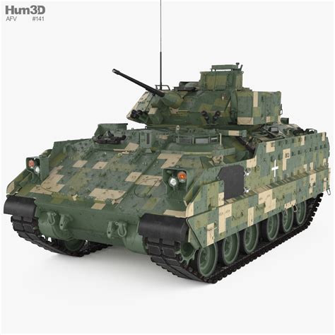 M2A2 Bradley ODS-SA 3D model - Download Fighting Vehicle on 3DModels.org