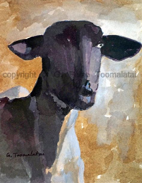 Sheep art Sheep painting Sheep PRINT 8.5 X 11 paper size Sheep