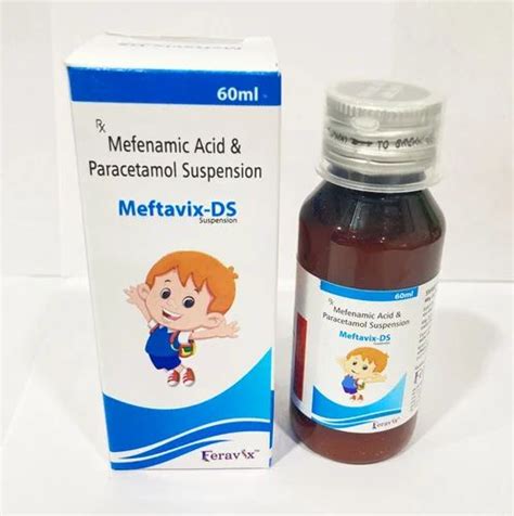 Padeatric MEFENAMIC ACID 100MG PARACETAMOL 250MG For Clinical At Rs