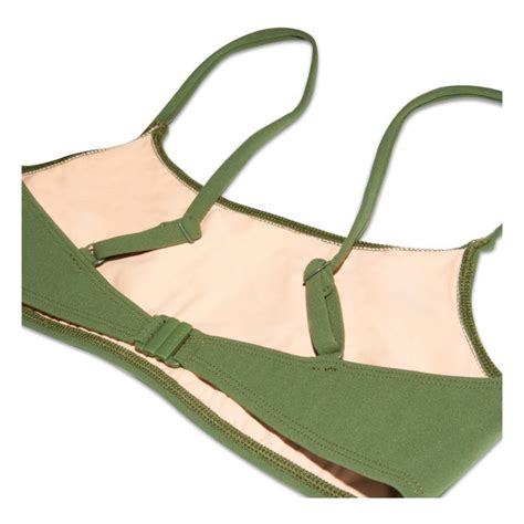 Miska Paris Bralette Bikini Top Khaki Smallable