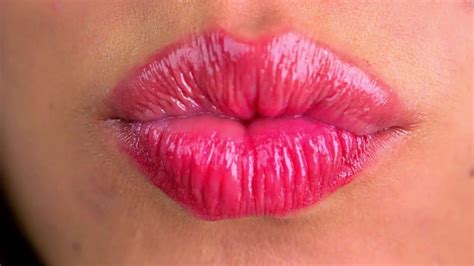 Kisses ASMR Whispers And Most Beautiful Kissing Lips Closeup