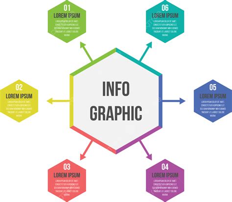 Imagen Del Vector De La Plantilla De Infografía Hexágono Moderno Png