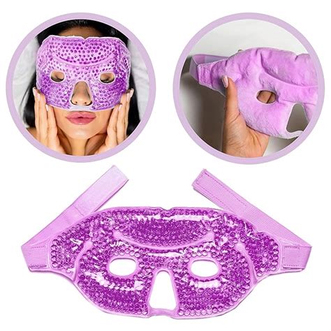 Buy Bel Kann Ice Gel Cooling Full Face Mask Hot And Cold Eye Therapy Packs Gel Bead Swelling