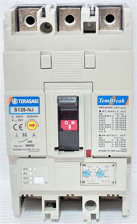 Terasaki Tembreak S Nj Fc A P Ka V Circuit Breaker Mccb