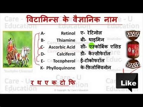 Vitamins A B C D E K With Tricks General Science GK For UPSC SSC