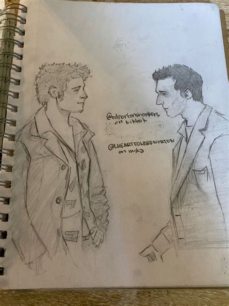 Narrator And Tyler Durden Fight Club In 2022 Fight Club Art Is