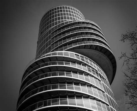 architecture, black and white, building, commercial building, design ...