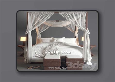 Desert Modern Canopy Bed Ralph Lauren Vray GGX