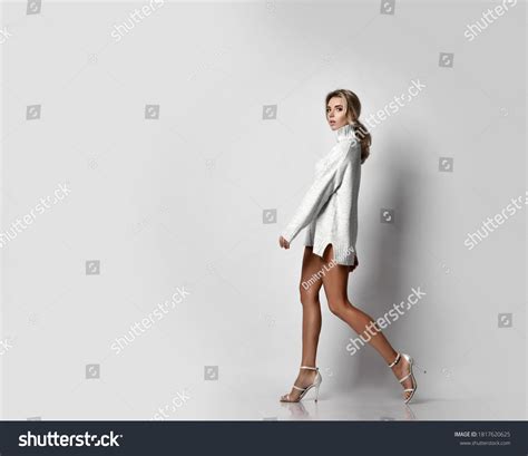 Tall Sexy Slim Long Legged Blonde Woman Stock Photo Shutterstock