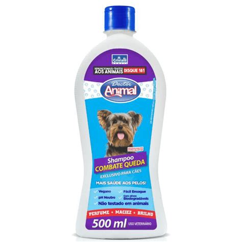 Shampoo Doctor Animal Combate A Queda Dos Pelos 500ml Azul Atacarejo