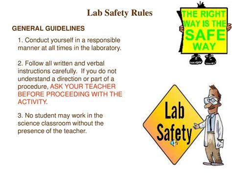 Lab Safety Picture What Is Right