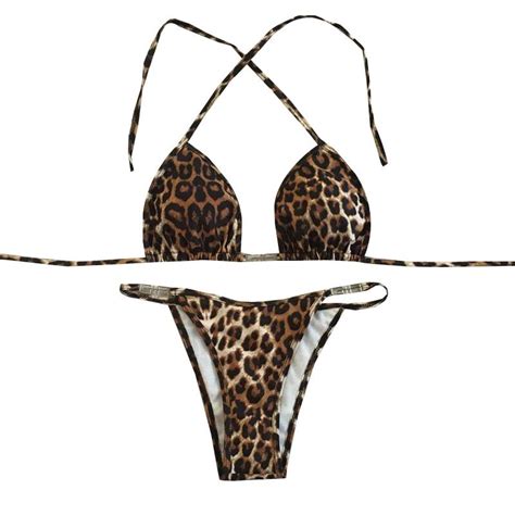 Buy Cheap Womens Swimwear In Bulk From China Dropshipping Suppliers Sexy Leopard Bikini Set