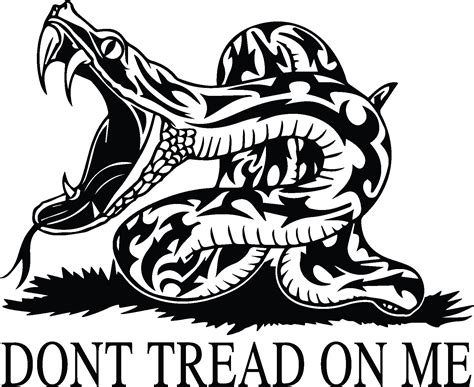 Dont Tread On Me Snake Decal