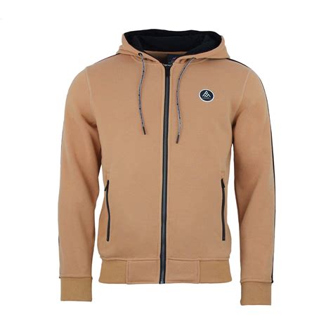 Sweat Zipp Capuche Homme Cyril Caramel Peak Mountain