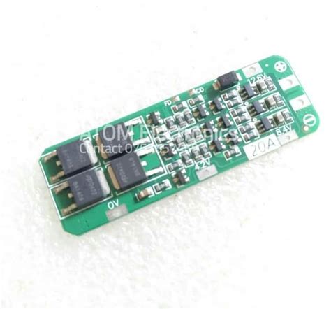 3S 20A Li-ion BMS – ATOM Electronics