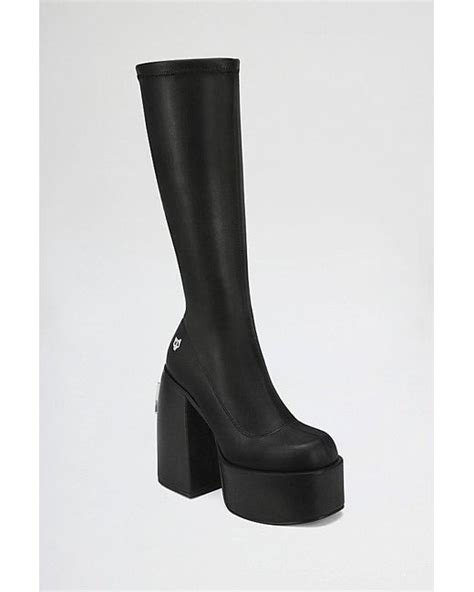 Naked Wolfe Spice Knee High Platform Boot In Black Lyst