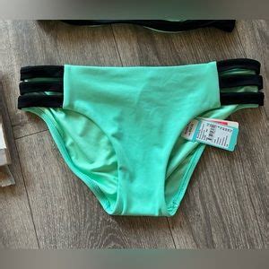 Seafolly Swim Seafolly Block Party Bikini Set In Rare Teal Color Size 2 Poshmark