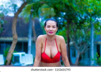 Woman Red Bikini Sex Symbol Swimming Stock Photo Shutterstock