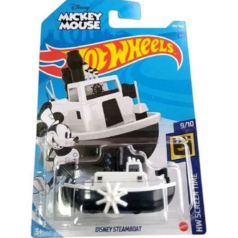 Hot Wheels Disney Steamboat Barco Barquinho Mickey Mouse Shopee Brasil