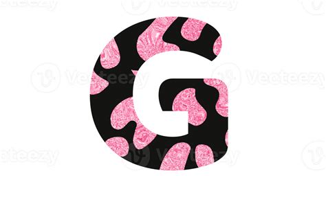 Leopard Glitter Alphabet Png 25827459 Png