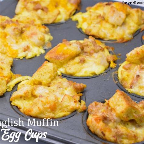 English Muffin Egg Cups Individual Breakfast Casseroles Beyer Eats And Drinks